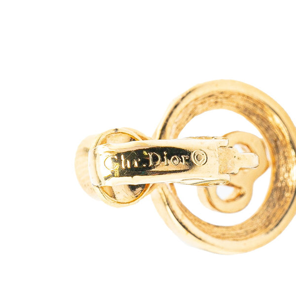 ディオール イヤリング ゴールド メッキ フェイクパール レディース Dior 【中古】