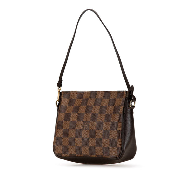 ルイ ヴィトン ダミエ トゥルース メイクアップ アクセサリーポーチ N51982 ブラウン PVC レザー レディース LOUIS VUITTON 【中古】