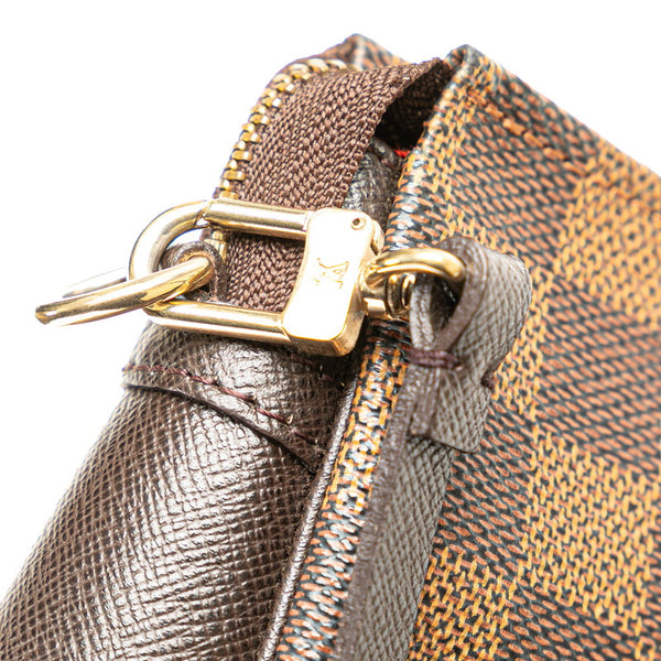 ルイ ヴィトン ダミエ トゥルース メイクアップ アクセサリーポーチ N51982 ブラウン PVC レザー レディース LOUIS VUITTON 【中古】