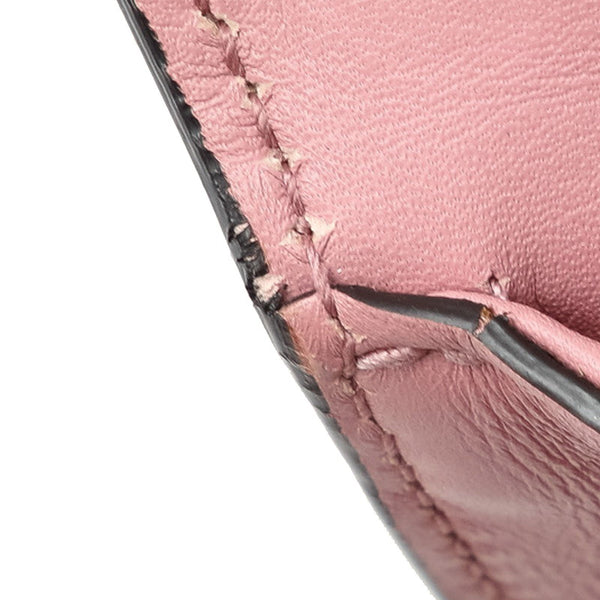 グッチ スモール パドロック チェーン ショルダーバッグ 409487 ピンク ゴールド レザー レディース GUCCI 【中古】