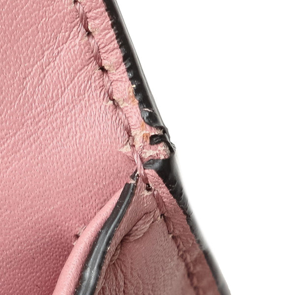 グッチ スモール パドロック チェーン ショルダーバッグ 409487 ピンク ゴールド レザー レディース GUCCI 【中古】