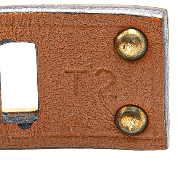 エルメス アスドゥクール T2 ブレスレット レッド スイフト メッキ レディース HERMES 【中古】