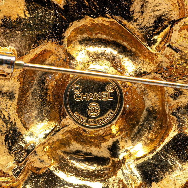 シャネル カメリア ブローチ ゴールド メッキ レディース CHANEL 【中古】