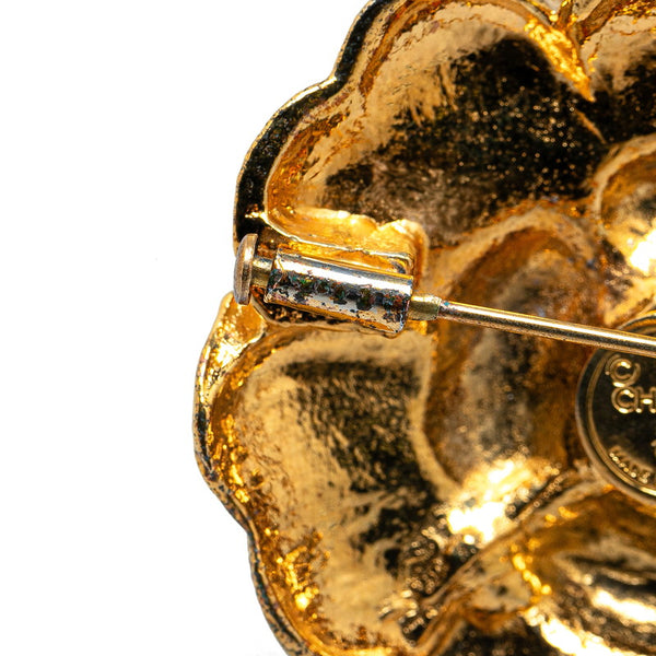 シャネル カメリア ブローチ ゴールド メッキ レディース CHANEL 【中古】