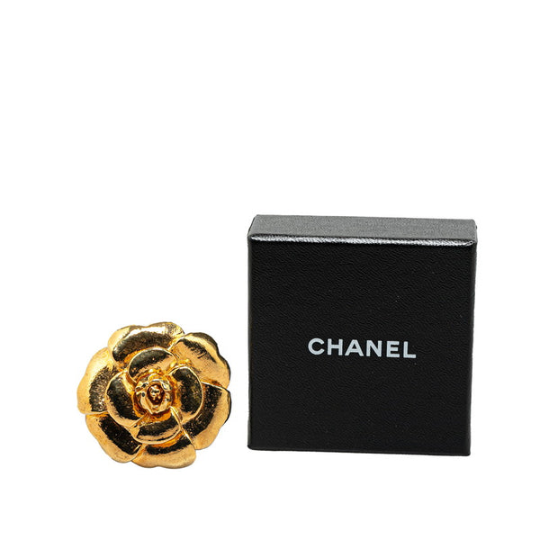 シャネル カメリア ブローチ ゴールド メッキ レディース CHANEL 【中古】