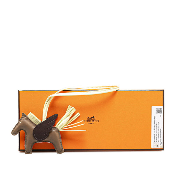 エルメス ロデオ ペガサスPM チャーム エトゥープ ジョーヌミルトン ルージュセリエ アニョーミロ レディース HERMES 【中古】