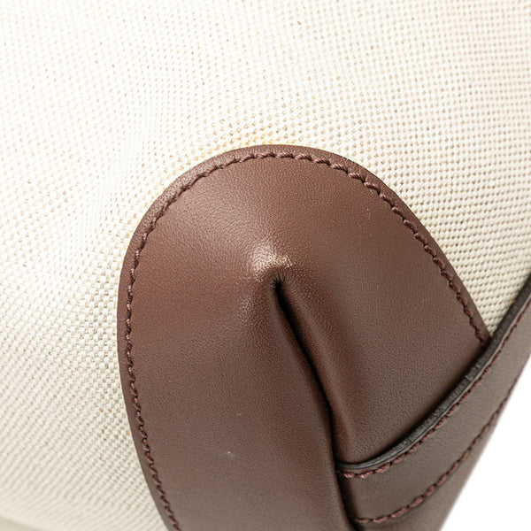 グッチ グッチクラフト ハンドバッグ トートバッグ 269878 ベージュ ブラウン キャンバス レザー レディース GUCCI 【中古】