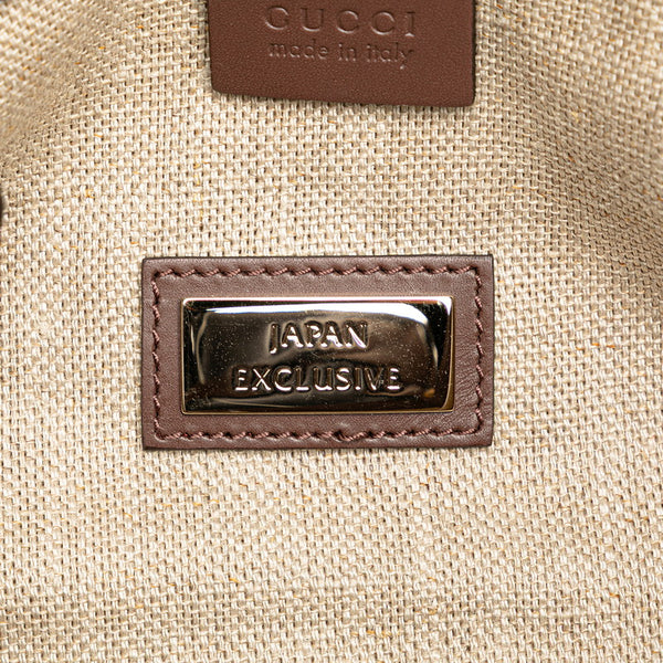 グッチ グッチクラフト ハンドバッグ トートバッグ 269878 ベージュ ブラウン キャンバス レザー レディース GUCCI 【中古】