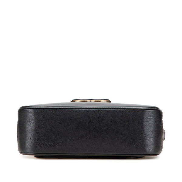 シャネル ココマーク ハンドバッグ ショルダーバッグ ブラック レザー レディース CHANEL 【中古】