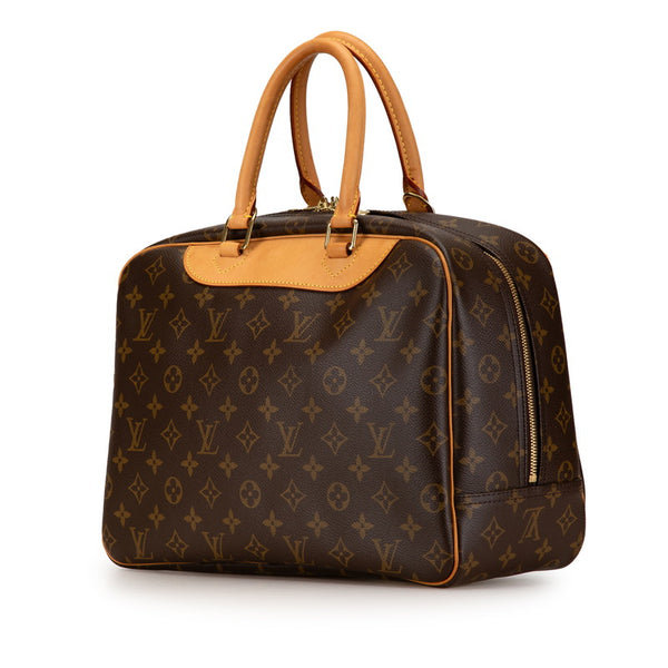 ルイ ヴィトン モノグラム ドーヴィル ハンドバッグ M47270 ブラウン PVC レザー レディース LOUIS VUITTON 【中古】