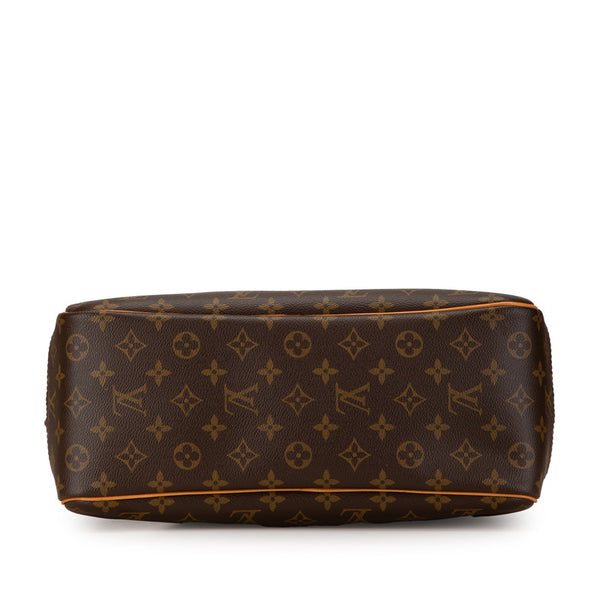 ルイ ヴィトン モノグラム ドーヴィル ハンドバッグ M47270 ブラウン PVC レザー レディース LOUIS VUITTON 【中古】