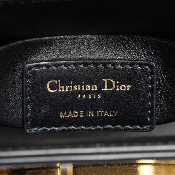 ディオール 30モンテーニュ ショルダーバッグ ブラック ゴールド カーフ レディース Dior 【中古】