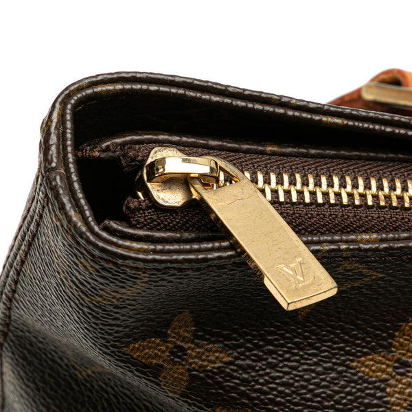 ルイ ヴィトン モノグラム カバピアノ ショルダーバッグ トートバッグ  M51151 ブラウン PVC レザー レディース LOUIS VUITTON 【中古】