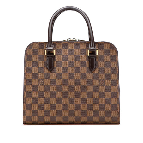 ルイ ヴィトン ダミエ トリアナ ハンドバッグ N51155 ブラウン PVC レザー レディース LOUIS VUITTON 【中古】