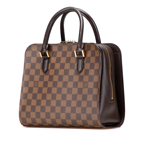 ルイ ヴィトン ダミエ トリアナ ハンドバッグ N51155 ブラウン PVC レザー レディース LOUIS VUITTON 【中古】