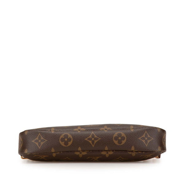 ルイ ヴィトン モノグラム ポシェット アクセソワール アクセサリーポーチ M51980 ブラウン PVC レザー レディース LOUIS VUITTON 【中古】