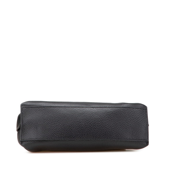 グッチ バンブー デイリー ハンドバッグ ショルダーバッグ 2WAY 370831 ブラック レザー レディース GUCCI 【中古】