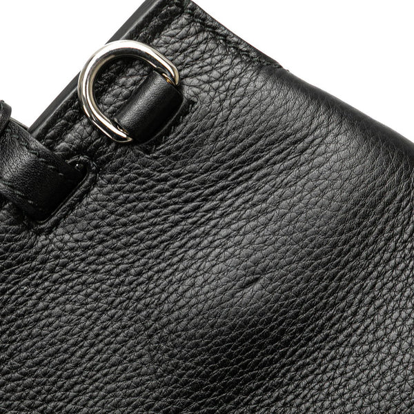 グッチ バンブー デイリー ハンドバッグ ショルダーバッグ 2WAY 370831 ブラック レザー レディース GUCCI 【中古】