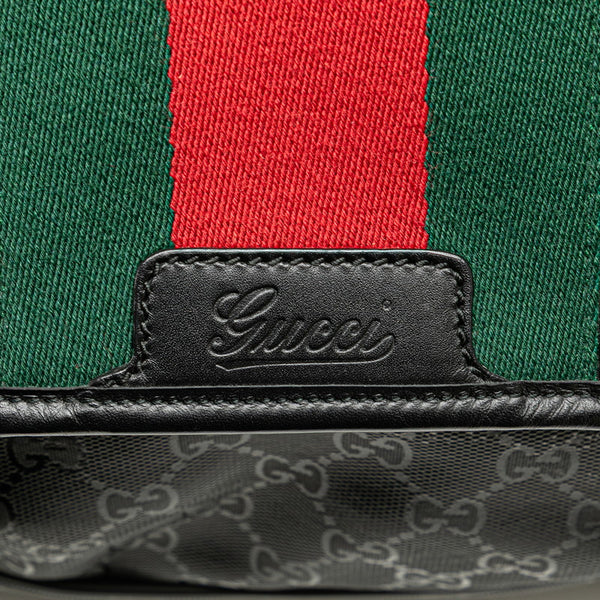 グッチ GGインプリメ シェリーライン ショルダーバッグ メッセンジャーバッグ 269376 ブラック マルチカラー PVC キャンバス レディース GUCCI 【中古】