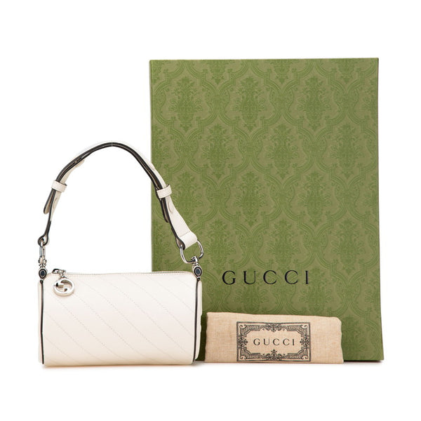 グッチ ブロンディ ショルダーバッグ 760170 ホワイト レザー レディース GUCCI 【中古】