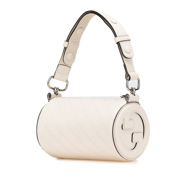 グッチ ブロンディ ショルダーバッグ 760170 ホワイト レザー レディース GUCCI 【中古】