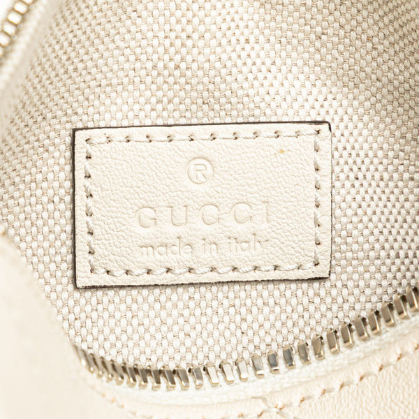 グッチ ブロンディ ショルダーバッグ 760170 ホワイト レザー レディース GUCCI 【中古】