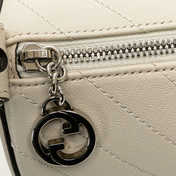 グッチ ブロンディ ショルダーバッグ 760170 ホワイト レザー レディース GUCCI 【中古】