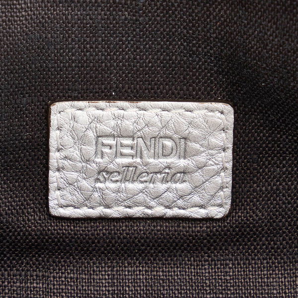 フェンディ クラッチバッグ 7N0078 シルバー レザー レディース FENDI 【中古】