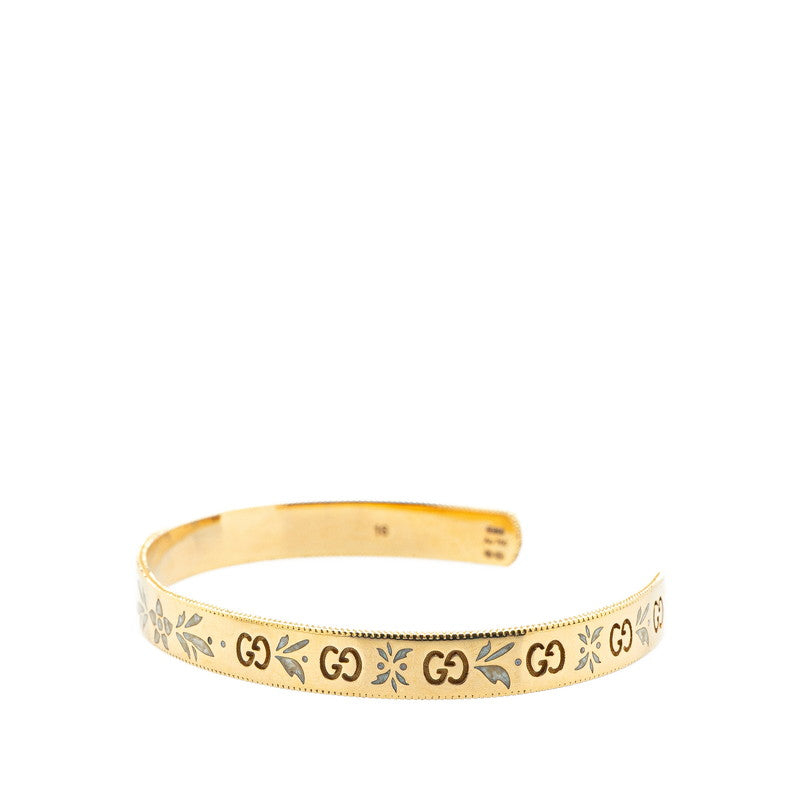 グッチ GGアイコン バングル ブレスレット #16 434528 K18YG イエローゴールド レディース GUCCI 【中古】