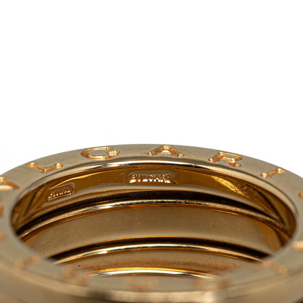 ブルガリ ビーゼロワン 3バンド #48 リング 指輪 750 レディース BVLGARI 【中古】