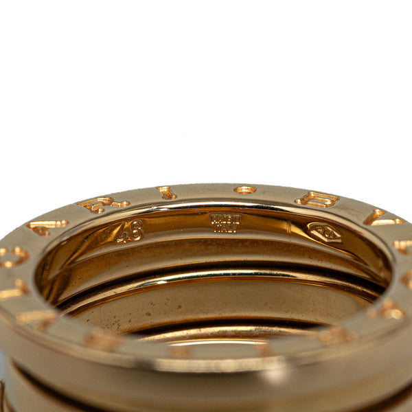 ブルガリ ビーゼロワン 3バンド #48 リング 指輪 750 レディース BVLGARI 【中古】