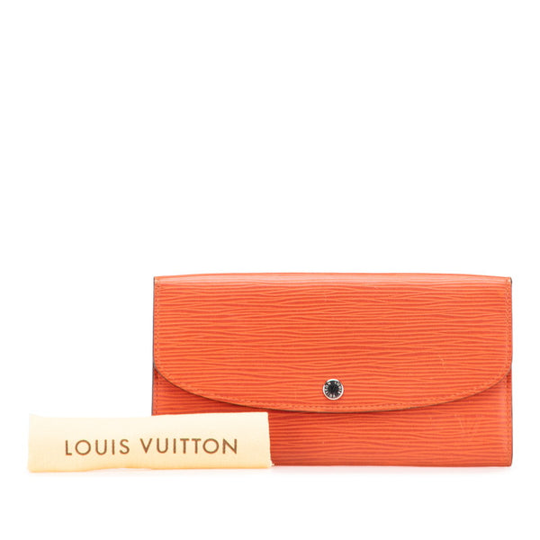 ルイ ヴィトン エピ ポルトフォイユ エミリー 長財布 M60713 オレンジ レザー レディース LOUIS VUITTON 【中古】