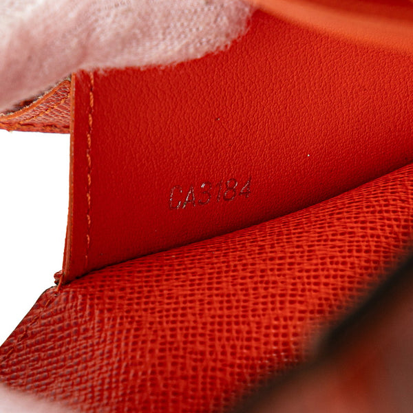 ルイ ヴィトン エピ ポルトフォイユ エミリー 長財布 M60713 オレンジ レザー レディース LOUIS VUITTON 【中古】