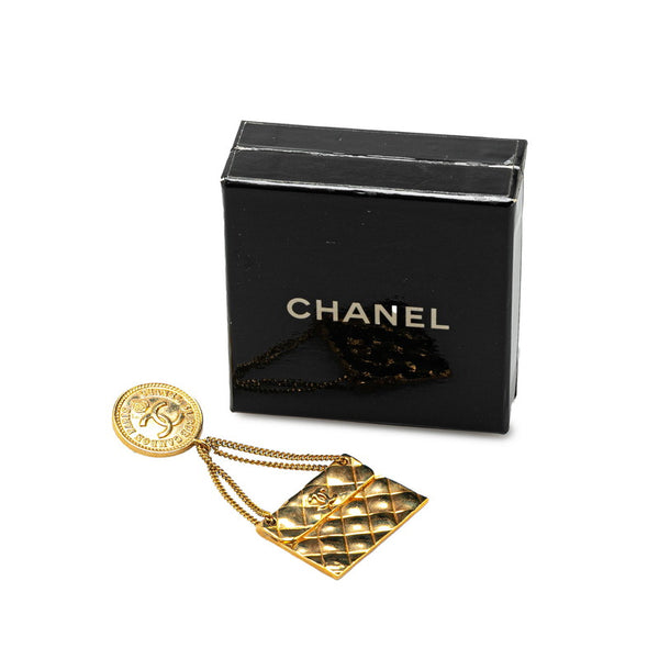シャネル マトラッセ ココマーク 31 RUE CAMBON PARIS ブローチ ゴールド メッキ レディース CHANEL 【中古】