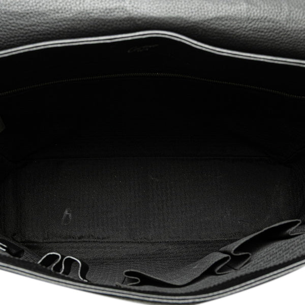 カルティエ 斜め掛け ショルダーバッグ ブラック レザー メンズ CARTIER 【中古】