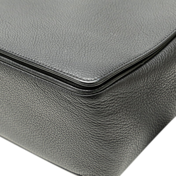 カルティエ 斜め掛け ショルダーバッグ ブラック レザー メンズ CARTIER 【中古】