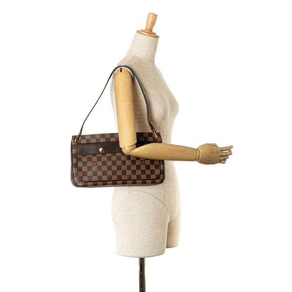 ルイ ヴィトン ダミエ オーバーニュ ショルダーバッグ N51129 ブラウン PVC レザー レディース LOUIS VUITTON 【中古】