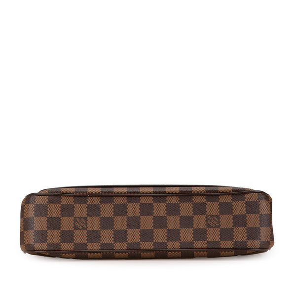 ルイ ヴィトン ダミエ オーバーニュ ショルダーバッグ N51129 ブラウン PVC レザー レディース LOUIS VUITTON 【中古】