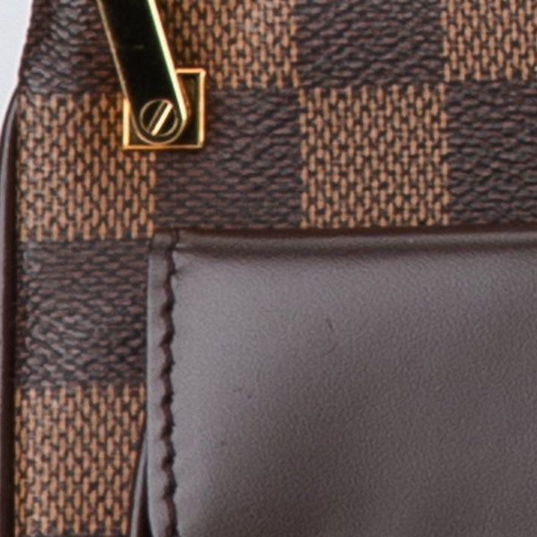 ルイ ヴィトン ダミエ オーバーニュ ショルダーバッグ N51129 ブラウン PVC レザー レディース LOUIS VUITTON 【中古】