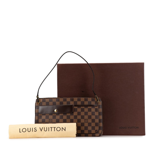 ルイ ヴィトン ダミエ オーバーニュ ショルダーバッグ N51129 ブラウン PVC レザー レディース LOUIS VUITTON 【中古】