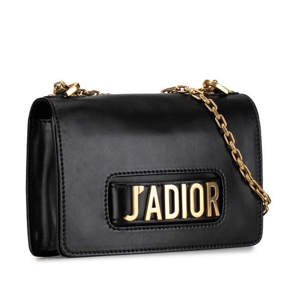 ディオール J'ADIOR チェーン ショルダーバッグ ブラック レザー レディース Dior 【中古】