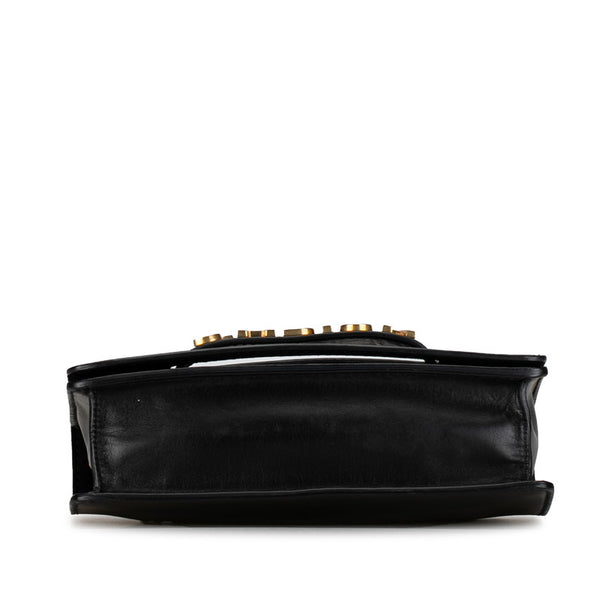 ディオール J'ADIOR チェーン ショルダーバッグ ブラック レザー レディース Dior 【中古】