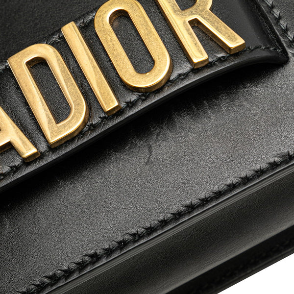 ディオール J'ADIOR チェーン ショルダーバッグ ブラック レザー レディース Dior 【中古】
