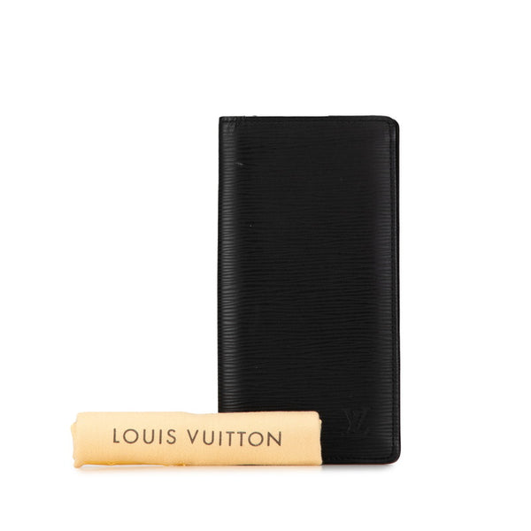 ルイ ヴィトン エピ ポルトフォイユ ブラザ 長財布 M60622 ノワール ブラック レザー レディース LOUIS VUITTON 【中古】