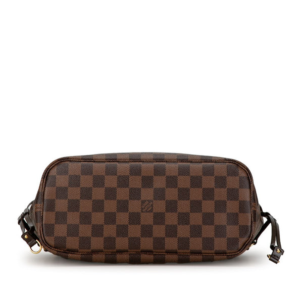ルイ ヴィトン ダミエ ネヴァーフルPM ハンドバッグ トートバッグ N51109 ブラウン PVC レザー レディース LOUIS VUITTON 【中古】