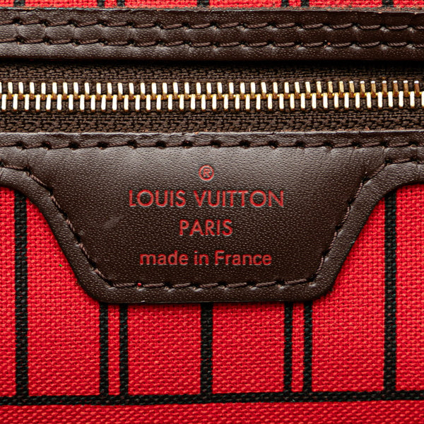 ルイ ヴィトン ダミエ ネヴァーフルPM ハンドバッグ トートバッグ N51109 ブラウン PVC レザー レディース LOUIS VUITTON 【中古】