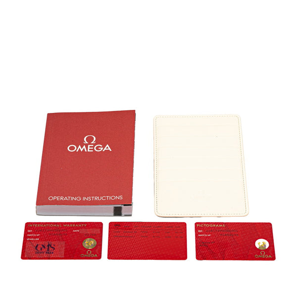 オメガ デ ビル トレゾア 純正ダイヤ 腕時計 428.17.39.60.01.001 クオーツ ブラック文字盤 ステンレススチール サテンバンド メンズ OMEGA 【中古】