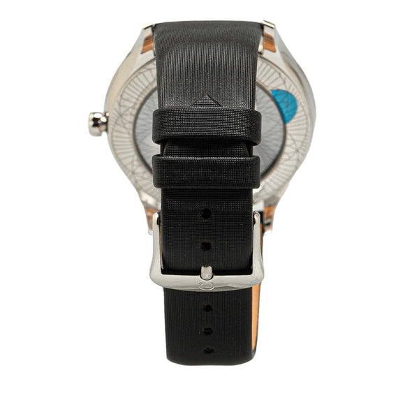 オメガ デ ビル トレゾア 純正ダイヤ 腕時計 428.17.39.60.01.001 クオーツ ブラック文字盤 ステンレススチール サテンバンド メンズ OMEGA 【中古】