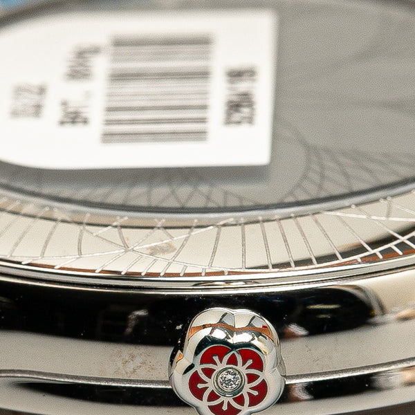 オメガ デ ビル トレゾア 純正ダイヤ 腕時計 428.17.39.60.01.001 クオーツ ブラック文字盤 ステンレススチール サテンバンド メンズ OMEGA 【中古】