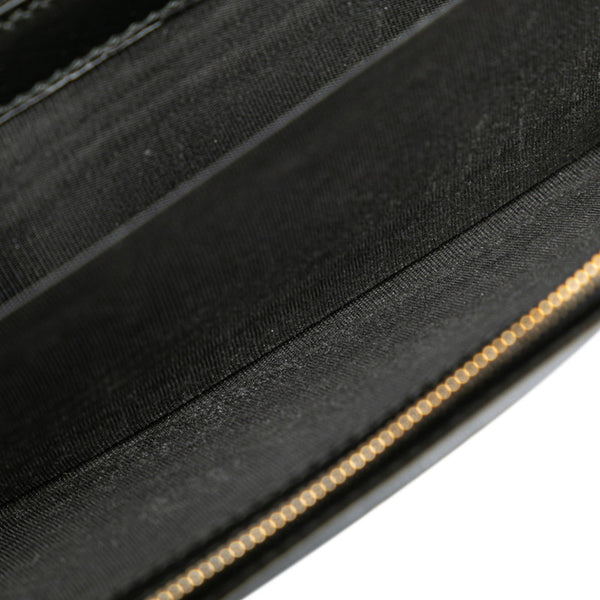 グッチ グッチシマ GG チェーンウォレット 長財布 2WAY 269541 パープル ブラウン パテントレザー レディース GUCCI 【中古】